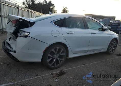 2015 Chrysler 200 C из США, поврежденный, VIN 1C3CCCCG7FN509548